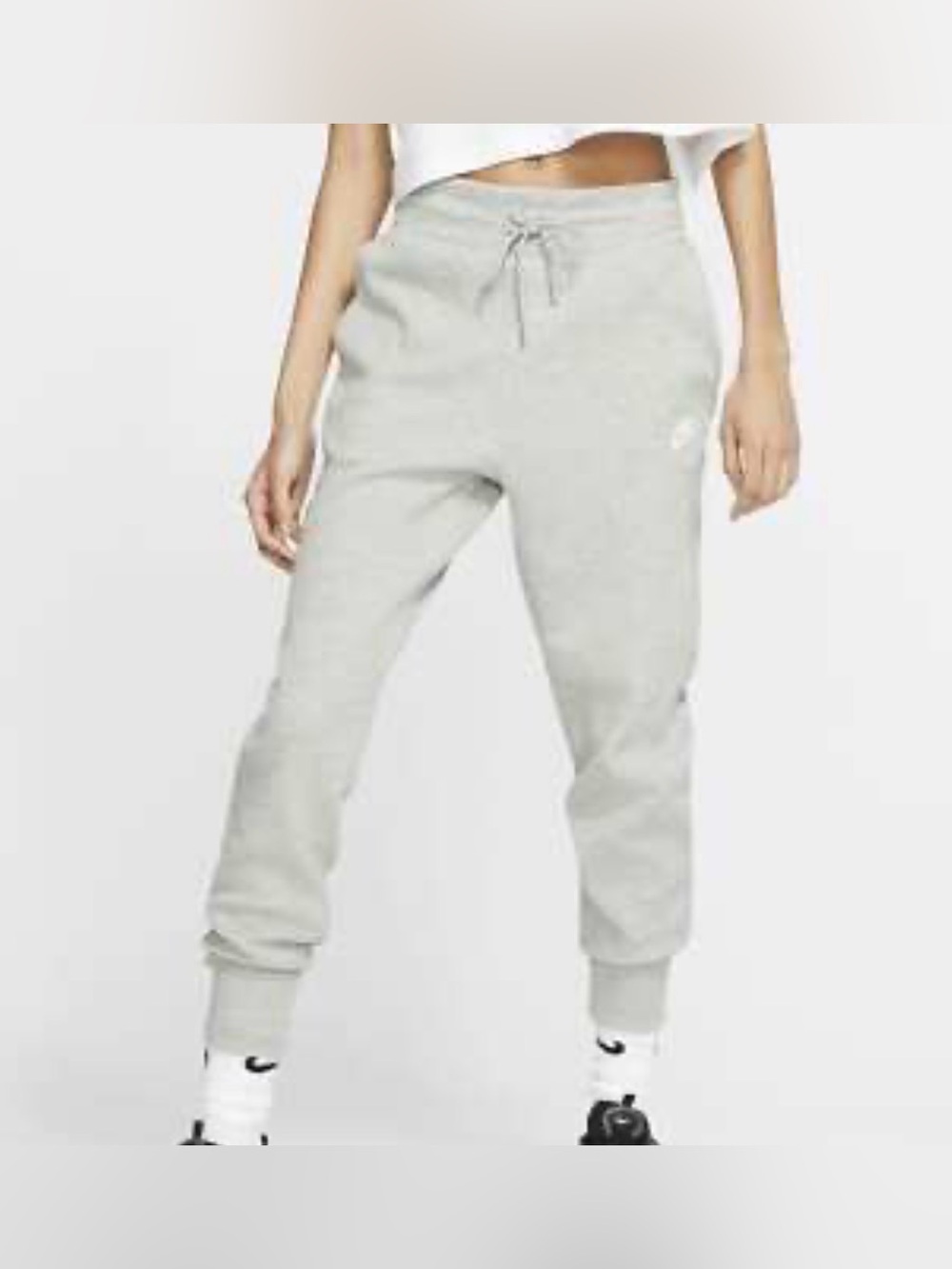Nike Gray Sweatpants with White Logo
